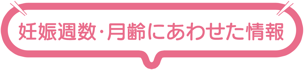 妊娠週数・月齢にあわせた情報